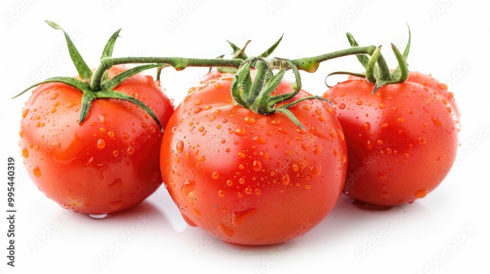 Tomato fruit isolated on white background
