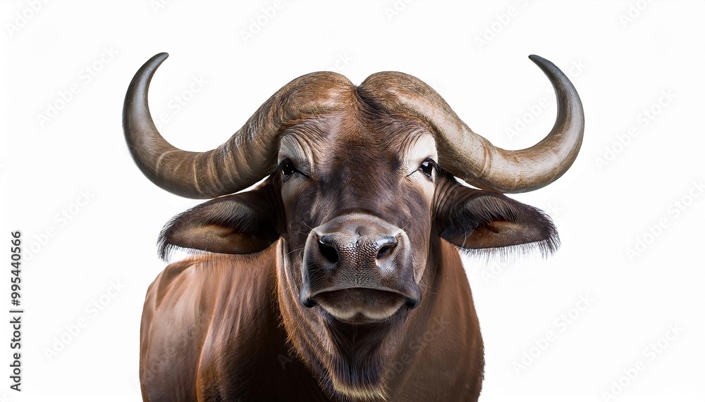Buffalo on white background. Isolated of Animal. Buffalo on white background. Isolated of Animal.