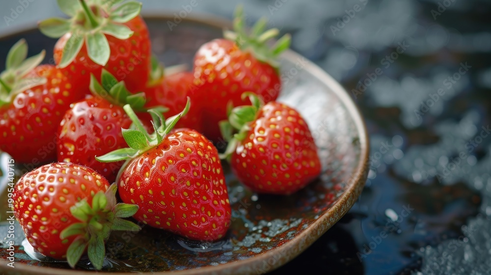 Strawberries used to make Japanese wasabi Strawberries used to make Japanese wasabi