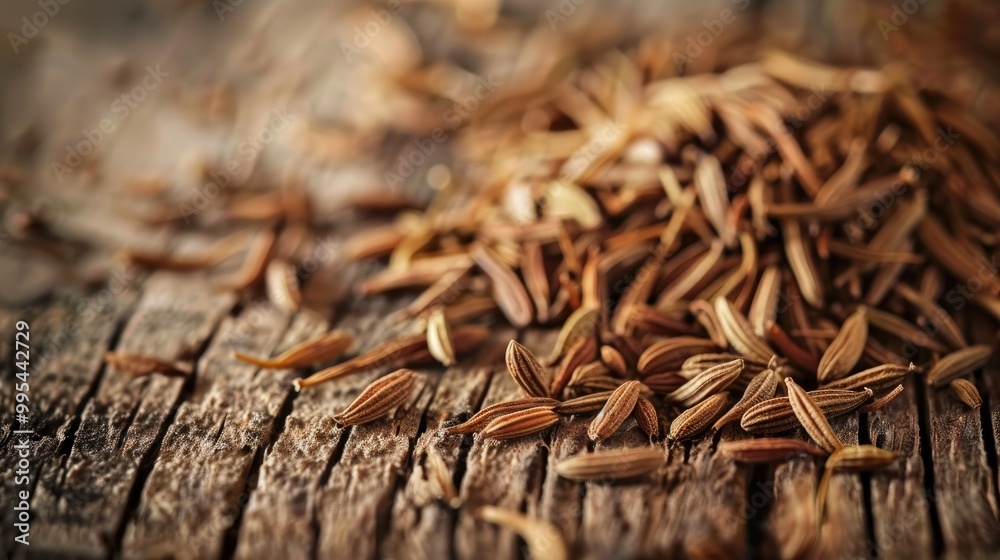 Cumin dried on wood Cumin dried on wood