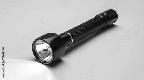 Flashlight on white background