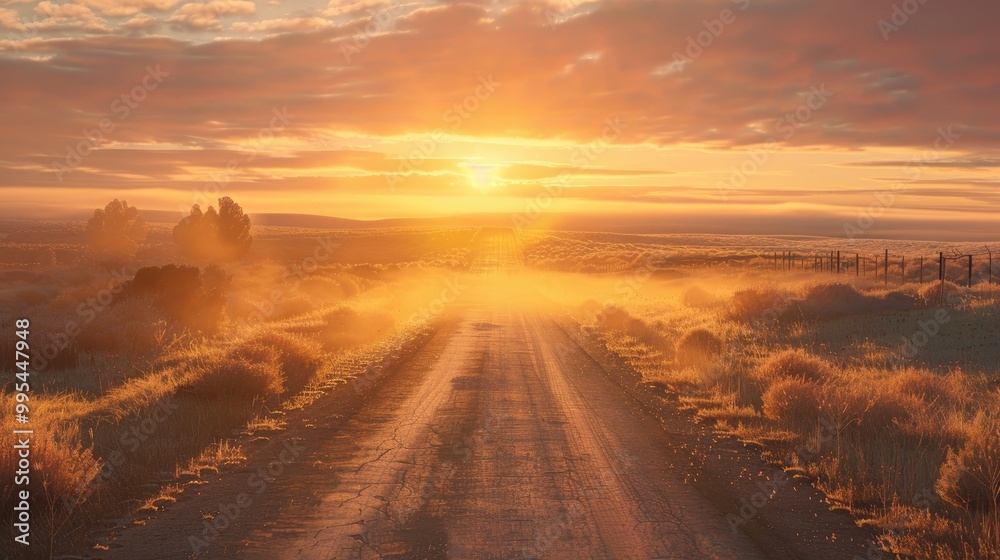 Sunrise road introducing New Year 2023 Sunrise road introducing New Year 2023