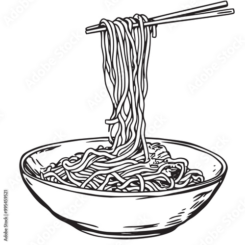 Zucchini noodles in a healthy dish
