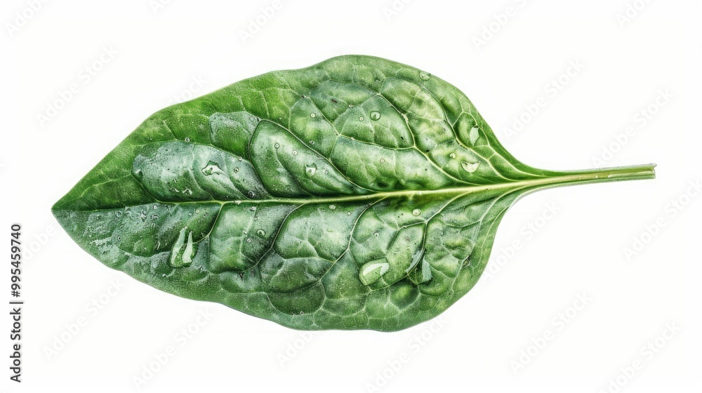 Spinach leaf isolated on white background Spinach leaf isolated on white background