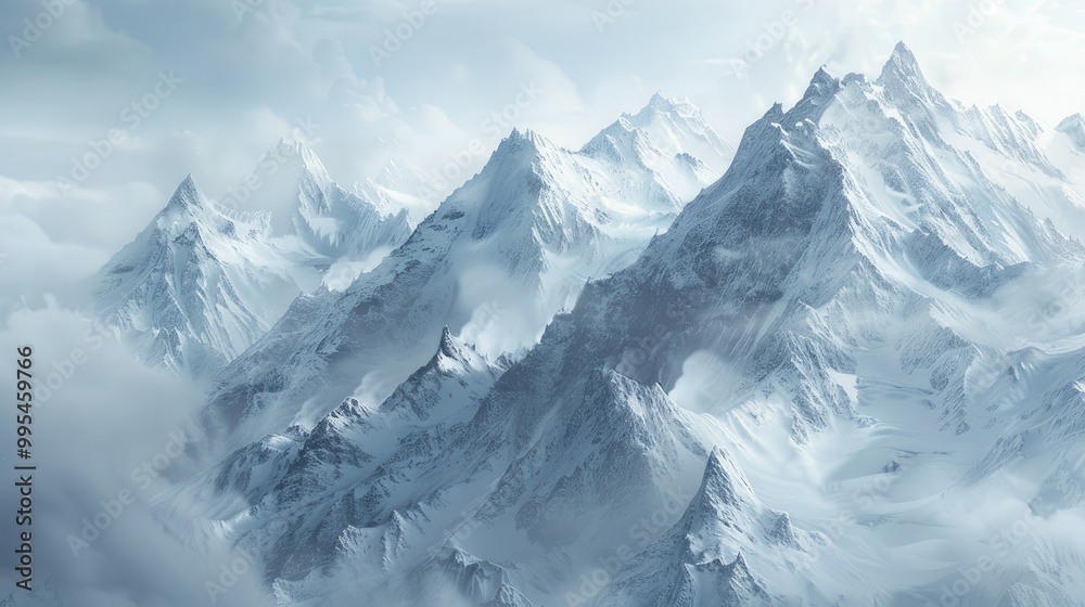 Obraz premium Snow Covered Mountains