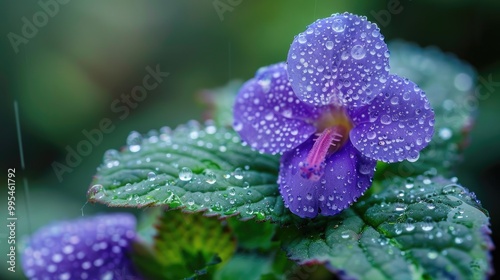 Selective focus photo of Episcia cupreata flower in garden photo