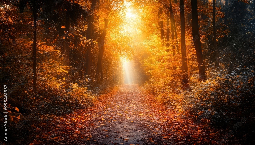 Fototapeta premium A Journey Through Autumn’s Beauty