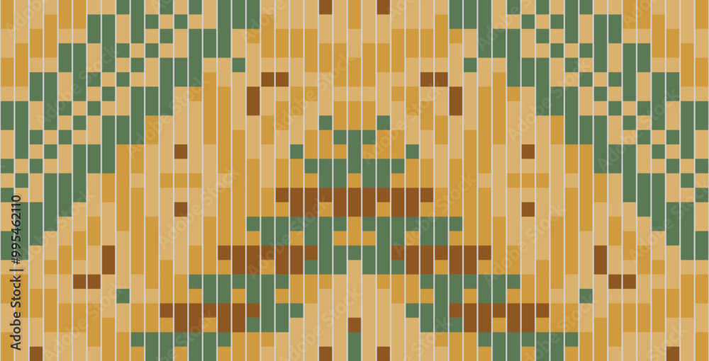 Fototapeta premium Native South Korean Traditional Patternfolk Embroidery, Aztec Geometric Ornament Print. Design for Carpet, Wallpaper, Clothing, Wrapping, Fabric