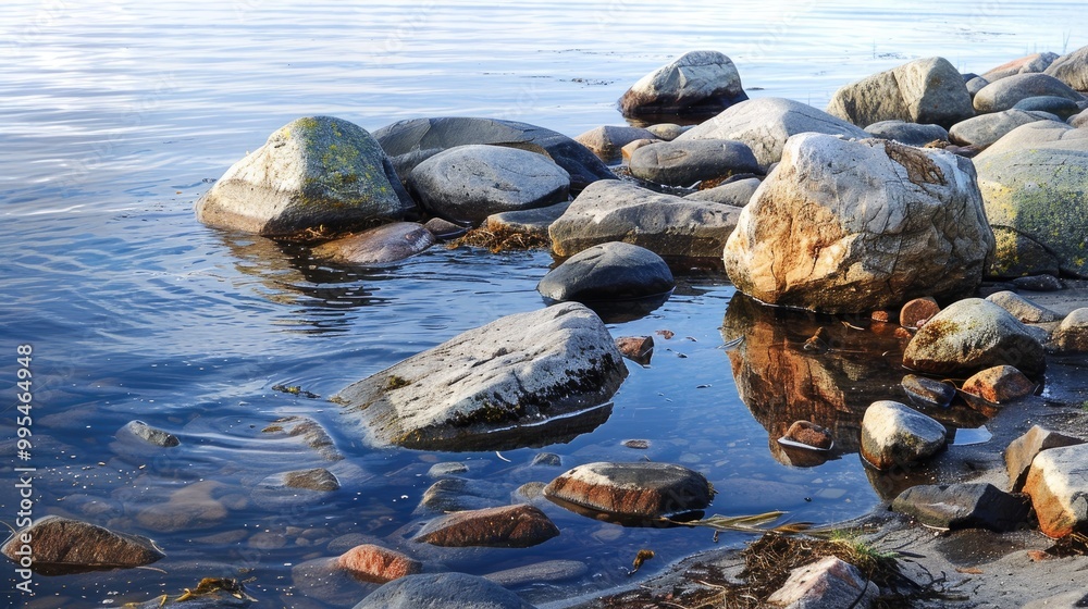 Fototapeta premium Rocks by the shore