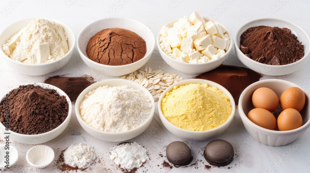 Ingredients for baking Ingredients for baking