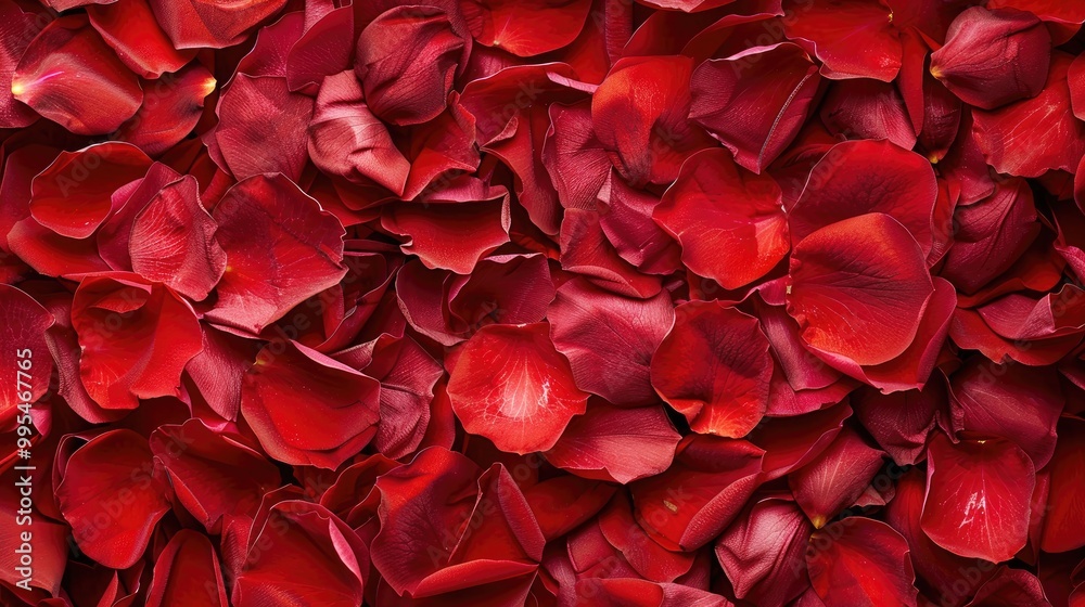 Red rose petals with empty space featured prominently Red rose petals with empty space featured prominently