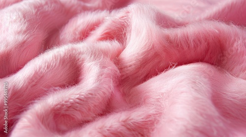 Pink wool fabric background in textile industry