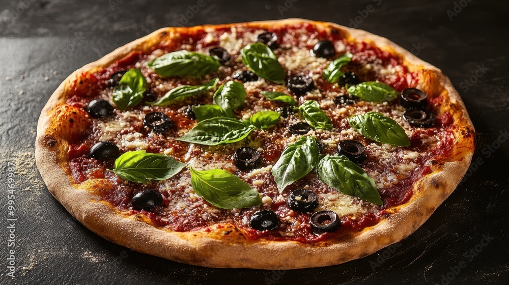 The Delicious Fresh Basil Pizza