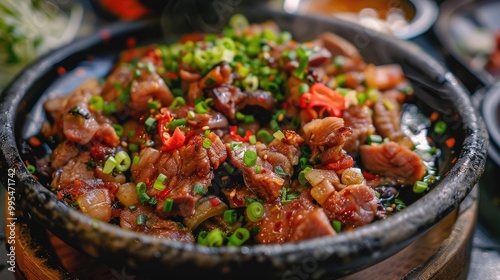 Pork ear dish delicacy served on our table