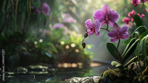 Purple Orchid s Blooming Beauty photo