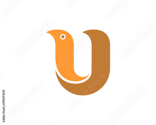 bird letter u logo photo