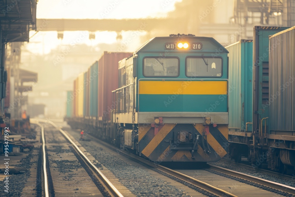 Freight Train Leaving Station Freight Train Leaving Station