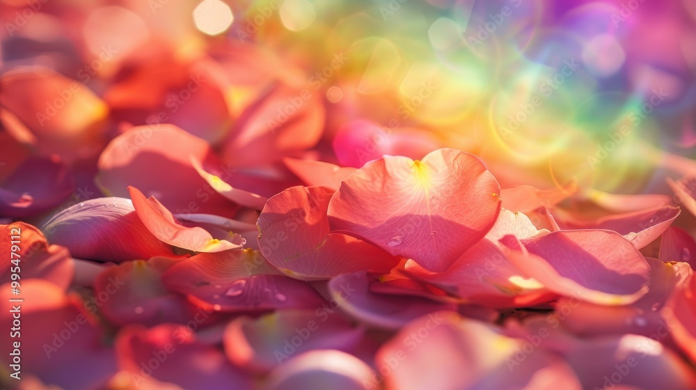 Rainbows in Rose Petals