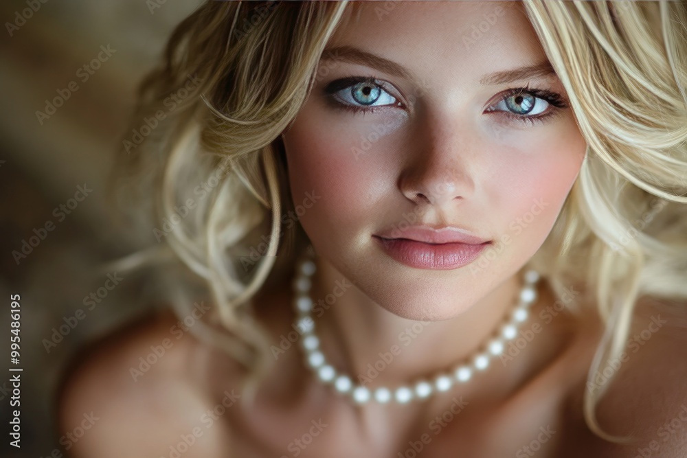 Close-up portrait of a woman. Perfect for beauty, fashion, or jewelry advertising. Close-up portrait of a woman. Perfect for beauty, fashion, or jewelry advertising.