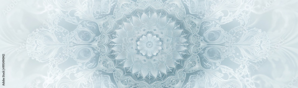 Blue abstract mandala pattern on light background, geometric decorative design
Blue abstract mandala pattern on light background, geometric decorative design