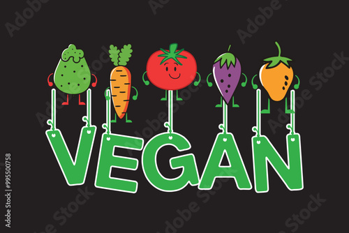 vegan t-shirt design vectors