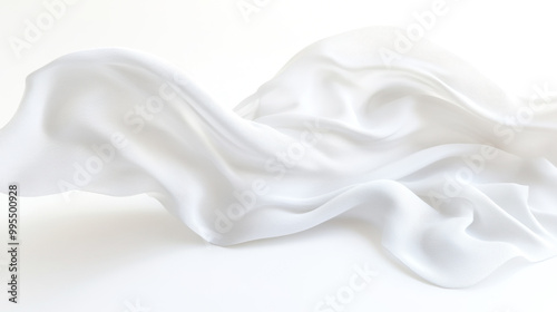 Soft white cloth are simple yet elegant for graphic design or wallpaper.