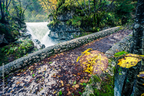 Autumn in Val Raccolana. Between peaks, lakes and streams. Julian Alps photo