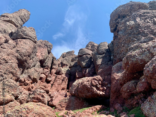 Paroi rocheuse sur la Paglia Orba en Corse
