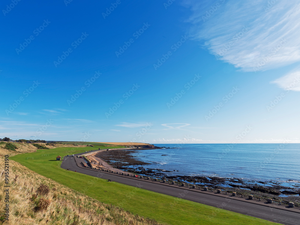 Victoria Park and its Rocky beach at Arbroath, with Kings Drive allowing access to Locals and Visitors alike to walk along the Beach and Cliffs. Victoria Park and its Rocky beach at Arbroath, with Kings Drive allowing access to Locals and Visitors alike to walk along the Beach and Cliffs.