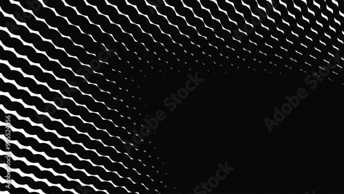 Black and white wave lines abstract background for backdrop or presentation