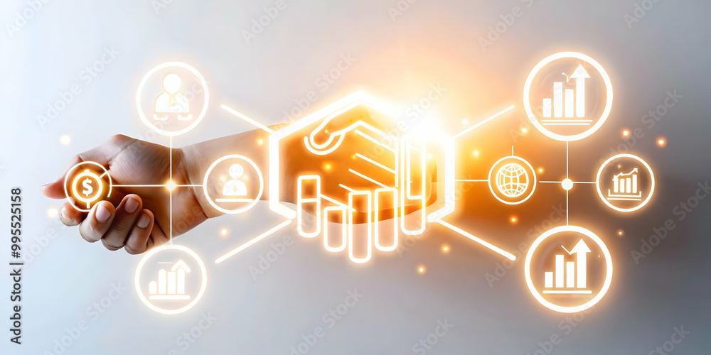 Flat Glowing Abstract Digital Art Design Featuring Corporate Expansion Symbols and Acquisition Icons for Business Growth and Mergers in Modern Marketing Flat Glowing Abstract Digital Art Design Featuring Corporate Expansion Symbols and Acquisition Icons for Business Growth and Mergers in Modern Marketing