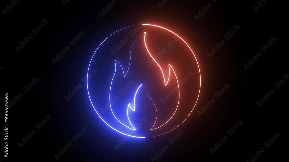 Isolated Fire Icon On Transparent Background. Glowing Neon Fire Symbol. Animated Fire Neon Symbol. Burning Flame Icon Animation. Isolated Fire Icon On Transparent Background. Glowing Neon Fire Symbol. Animated Fire Neon Symbol. Burning Flame Icon Animation.