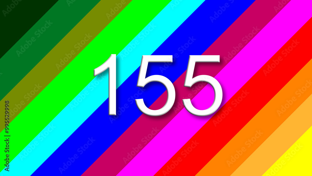 155 colorful rainbow background year number 155 colorful rainbow background year number