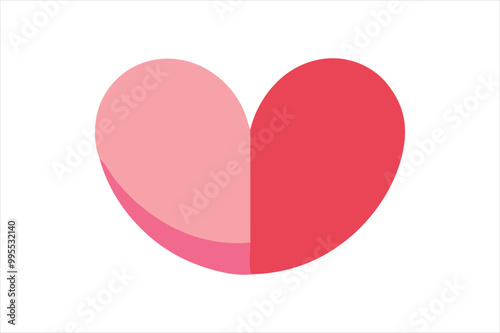 Heartfelt Love Blossom vector art illustration