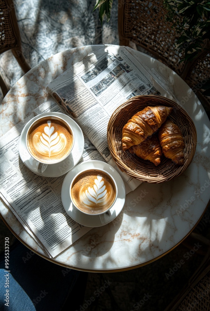 A person enjoying coffee with latte art A person enjoying coffee with latte art