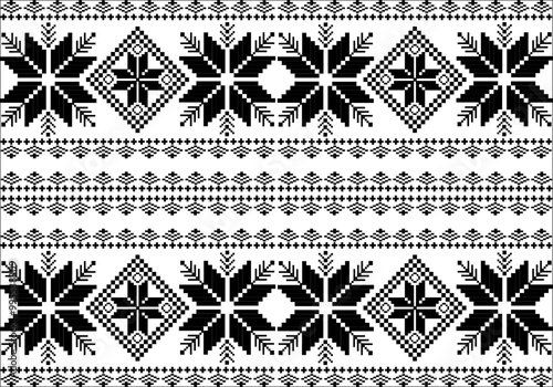 Dayak Borneo Style Pattern Background