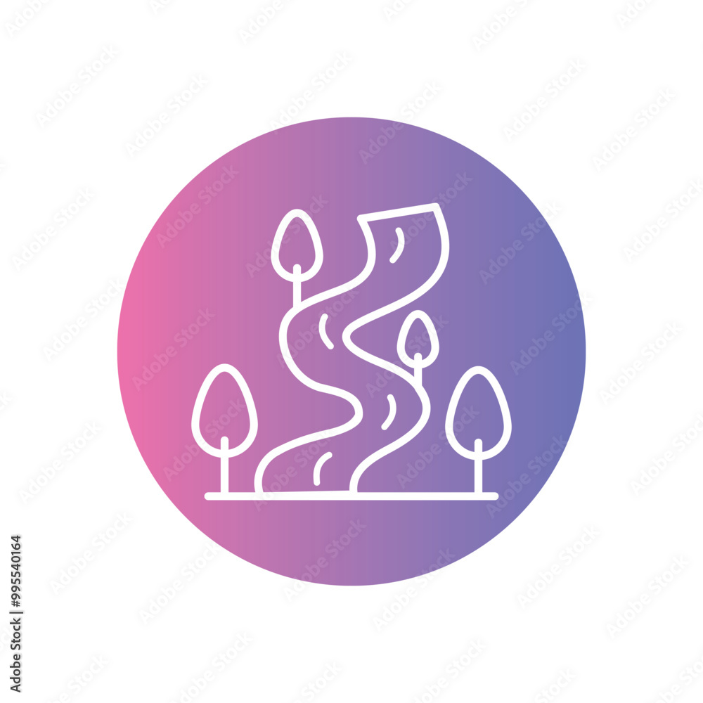 Trail vector icon stoct illustration Trail vector icon stoct illustration
