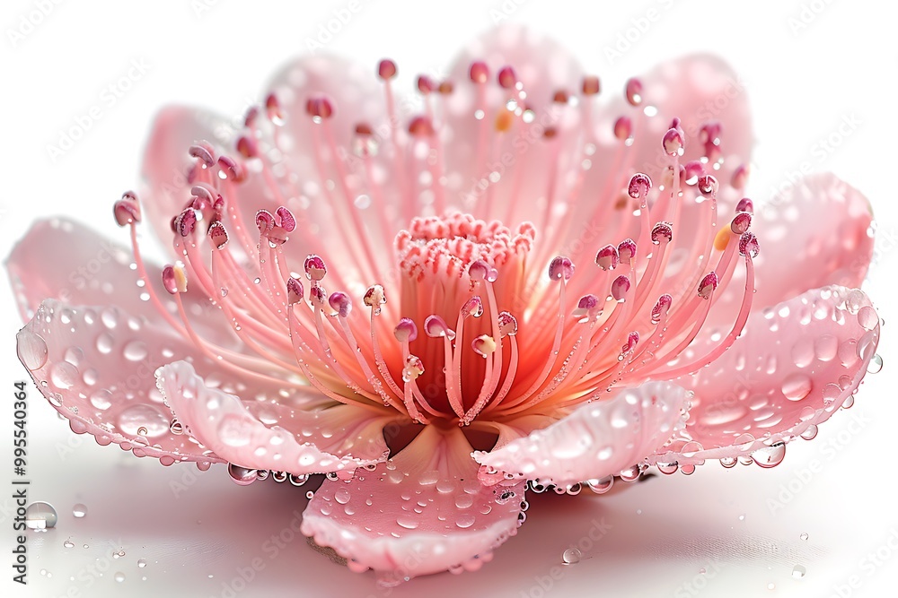 King’s Spear Flower isolated on white background. King’s Spear Flower isolated on white background.