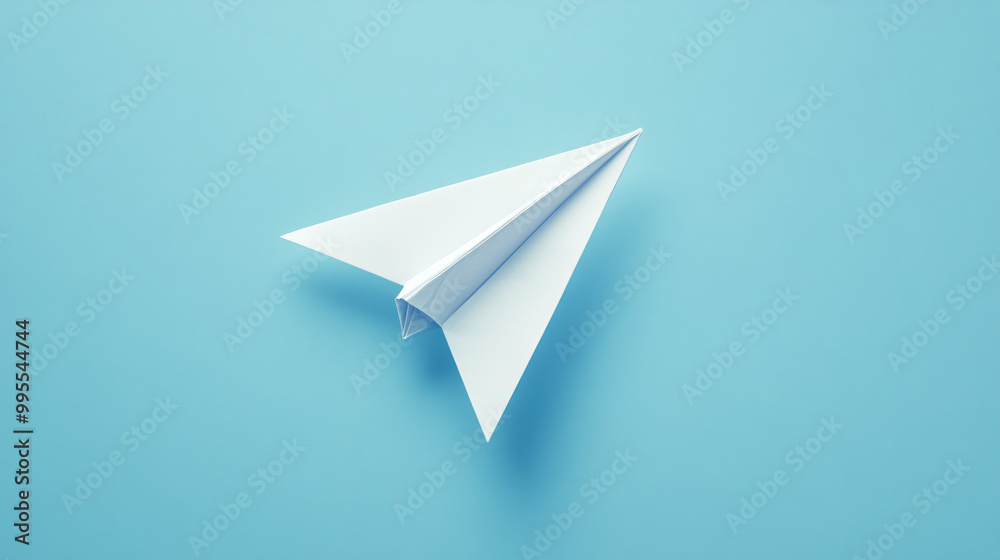 paper plane isolated on white