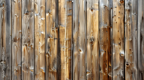 wooden Brown vertical from natural tree. texture wooden background. Generative AI.