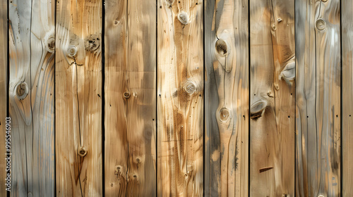 wooden Brown vertical from natural tree. texture wooden background. Generative AI.