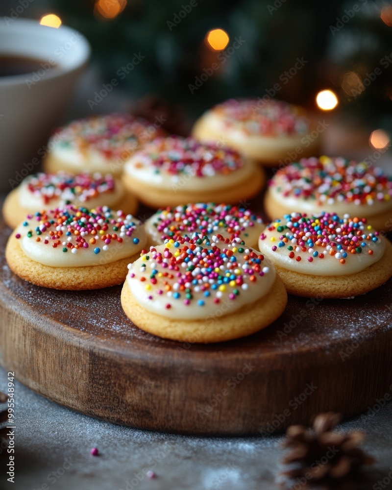 Festive Christmas Cookie Decorating Scene with Frosting and Sprinkles | Colorful Holiday Dessert Photography with Nikon Z7 II Macro Lens Festive Christmas Cookie Decorating Scene with Frosting and Sprinkles | Colorful Holiday Dessert Photography with Nikon Z7 II Macro Lens