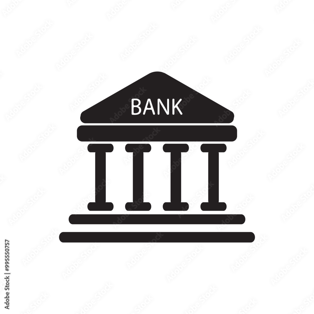 Bank icon vector isolated on white background. bank vector logo/ icon. Bank icon vector isolated on white background. bank vector logo/ icon.