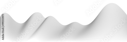 Vector illustration. Undulating wave of precision, grid captures essence of modern technology's ability to adapt and transform. Concept of technology, science. Wallpaper. Pattern. Minimalistic design.