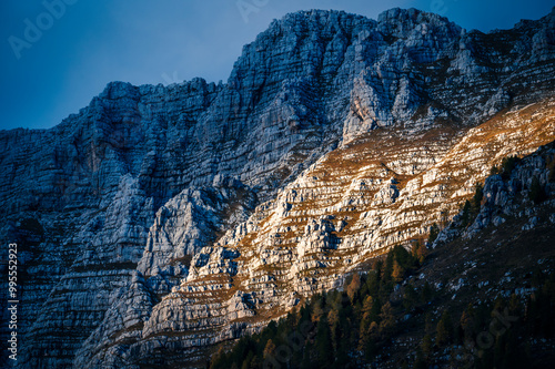 Autumn in Val Raccolana. Between peaks, lakes and streams. Julian Alps photo