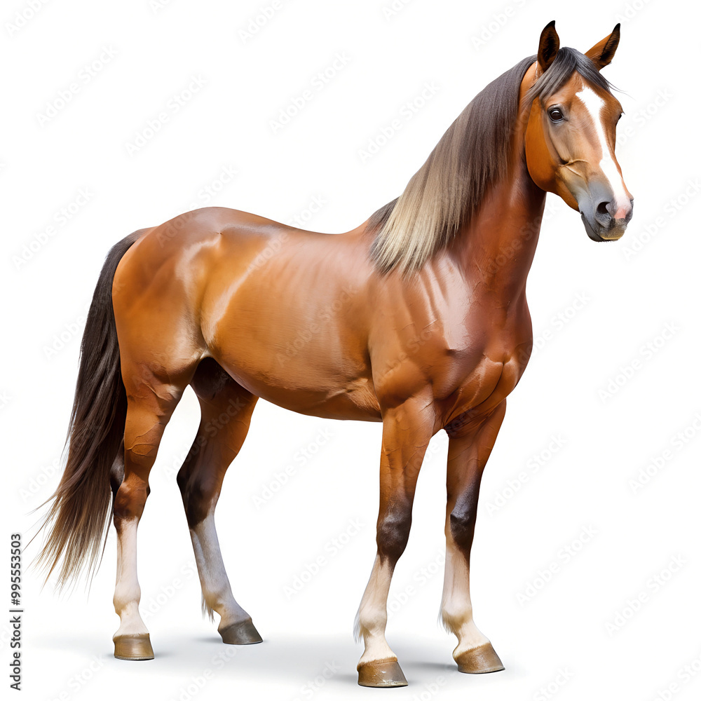 Fototapeta premium horse with white background