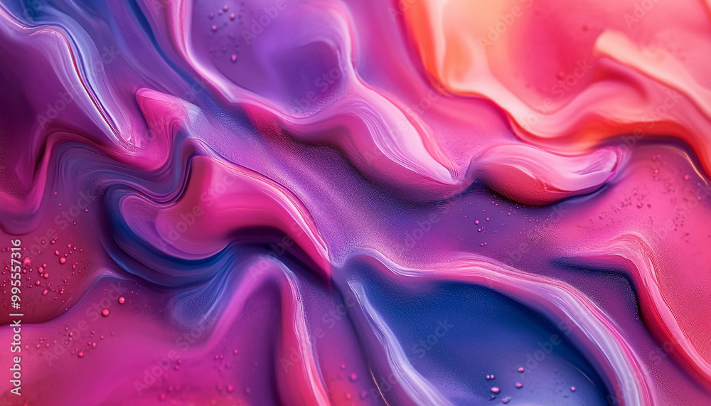 Obraz premium isolated liquid holographic background generated by AI