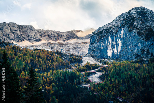 Autumn in Val Raccolana. Between peaks, lakes and streams. Julian Alps photo