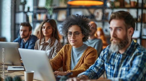 A diverse group of professionals working remotely from home, representing the rise of remote work in the post-pandemic era.