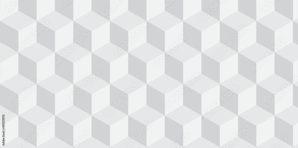 Seamless white geometric cube creative concept triangle overlapping overlap square technology background. geometric digital cubes fabric and wallpaper grid block texture background. Seamless white geometric cube creative concept triangle overlapping overlap square technology background. geometric digital cubes fabric and wallpaper grid block texture background.